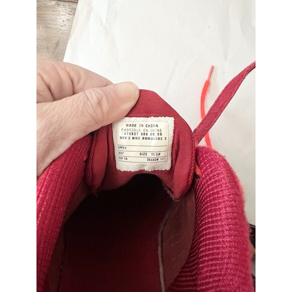 Nike Romaleos 2 Red/ Orange/ Black 476927-606 Men’s Size 11.5 RARE Weightlifting - Picture 10 of 13